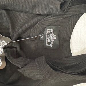 Angie Elegant Black Sleeveless Top